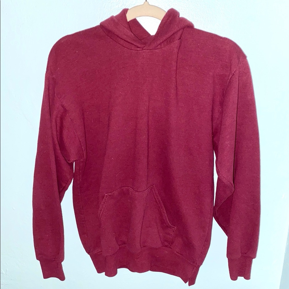 PLAIN MAROON HOODIE